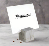 APS BUFFET STAND FOR LABELS, CONCRETE, SET OF 4 - Mabrook Hotel Supplies